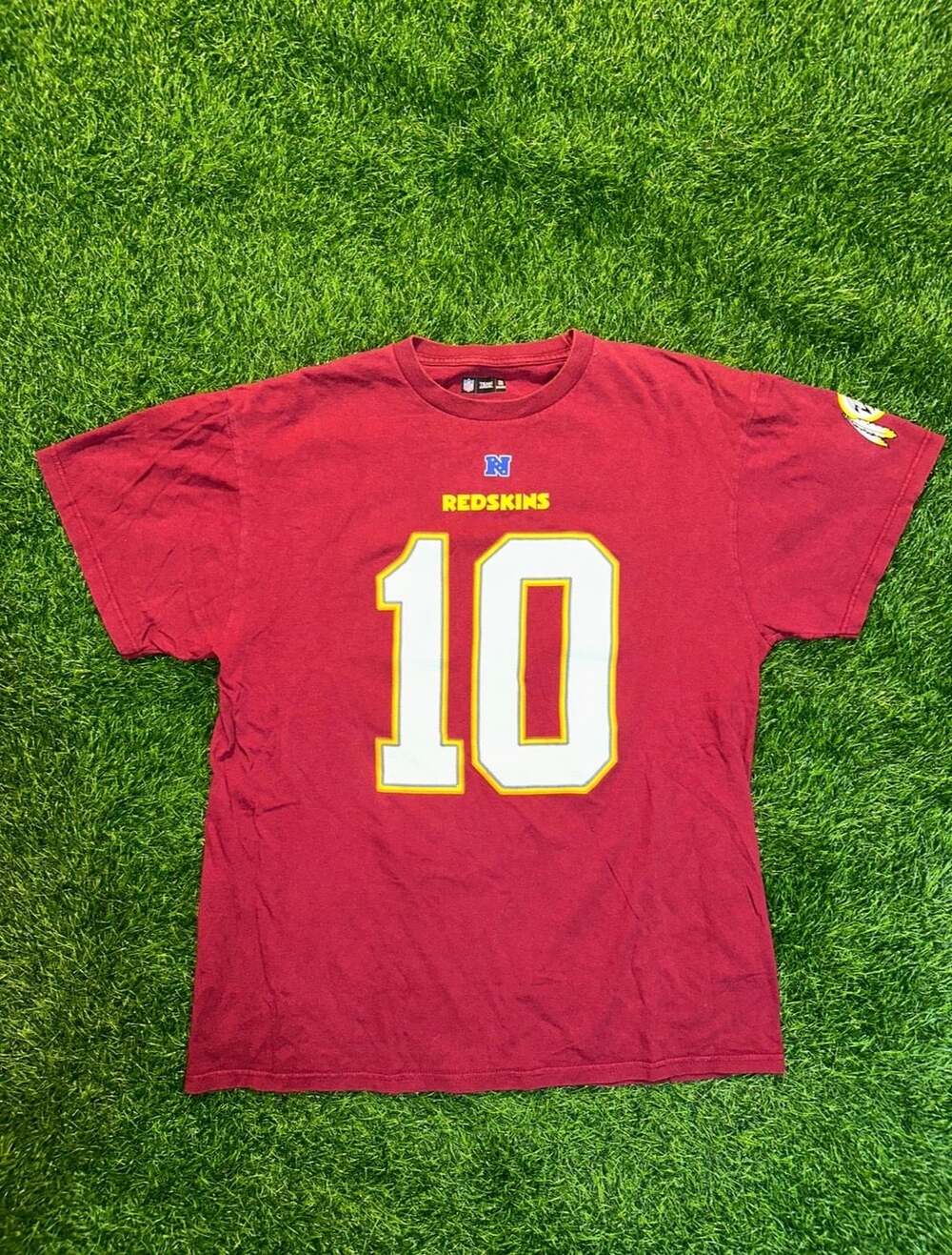 NFL Team Apparel Washington Redskins Robert Griffin III T-Shirt Size L Burgundy